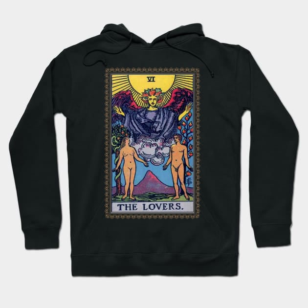 Tarot card the lovers Hoodie by OutfittersAve